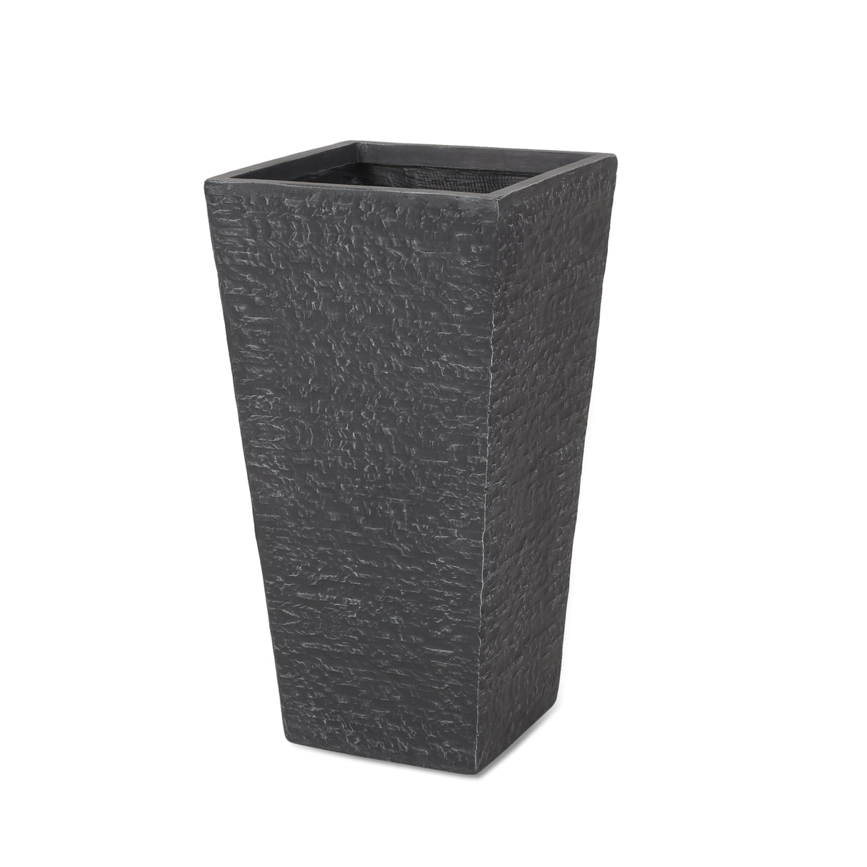 Classic gray magnesium oxide planter