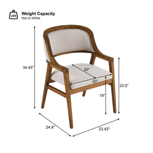 Mid-Century Modern Dining Chairs Set of 2