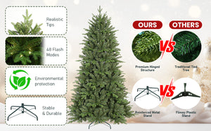 7FT Prelit Christmas Tree with 340 RGB LED Lights