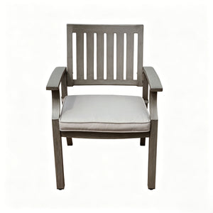 7-Piece Outdoor Dining Set with Aluminum Chairs & Iron Legs