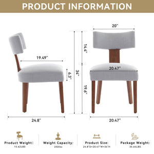Set of 2 Dining Chairs