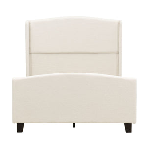 Platform Bed Frame With Tall Headboard And High Footboard