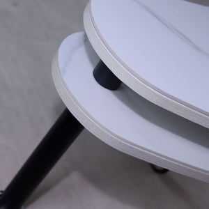 Rotatable Cocktail Table With Solid Legs, 360 Degree Rotating
