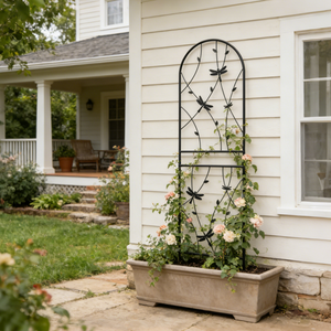 2 Pack Metal Garden Trellis 71" x 19.7" Rustproof Trellis for Climbing Plants