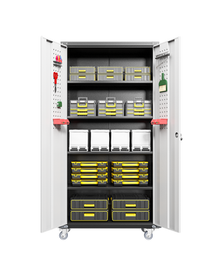 Garage Storage Cabinets with Locking Doors and 4 Adjustable Shelves