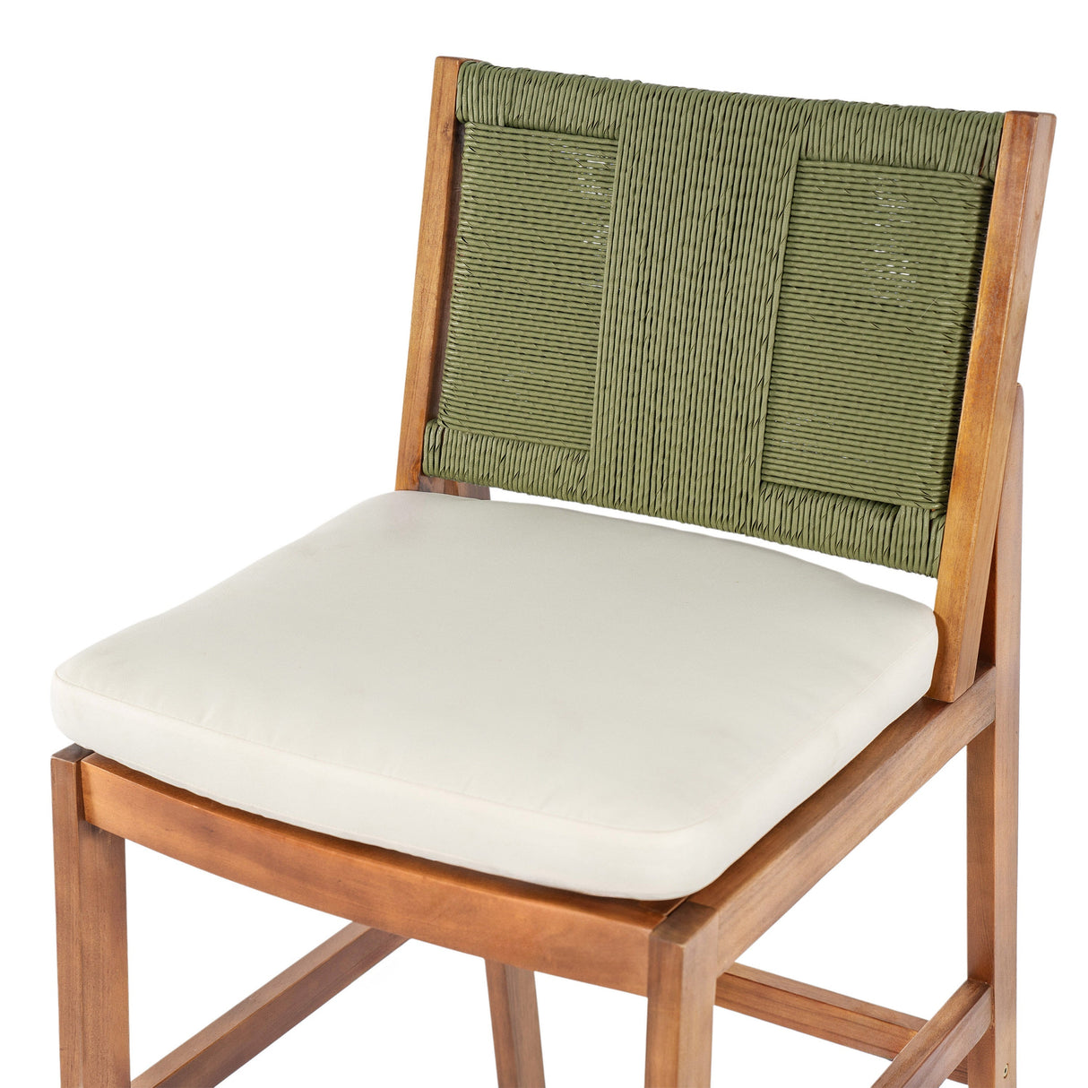 Outdoor Acacia Wood Bar Stools (Set of 2)