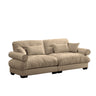Modern Oversize Sofa With Cloud Like Comfort, Featuring Waist And Throw Pillows