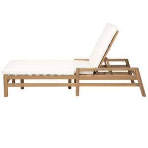 TREXM 5-Position Adjustable Outdoor Chaise Lounge Set of 2