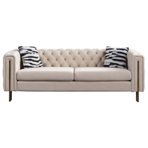 Chesterfield - Modern Tufted Living Room Sofa, 84.25''W Couch