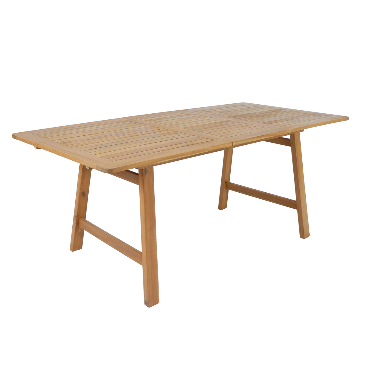 Extendable Acacia Wood Outdoor Dining Table