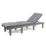 Ariana Wood Chaise Lounge With Cushion
