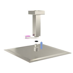 Ceiling Mounted Shower Arm With Flange Stainless Steel