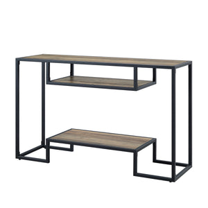 Idella Sofa Table - Rustic Oak / Black