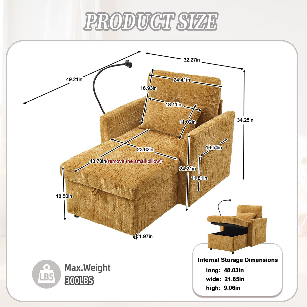 Multifunctional Recliner Sofa with Storage and Phone Bracket