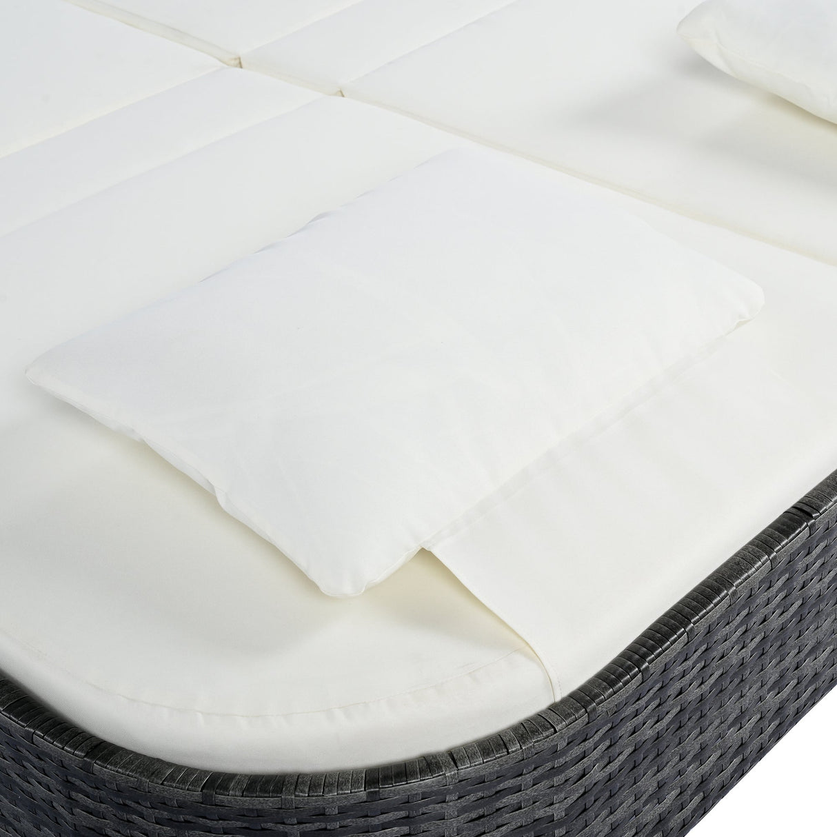 TREXM Outdoor Daybed with Adjustable Backrest