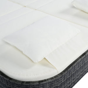 TREXM Outdoor Daybed with Adjustable Backrest