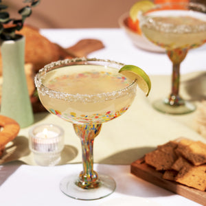 Artistico recycled margarita glass set by twine living®