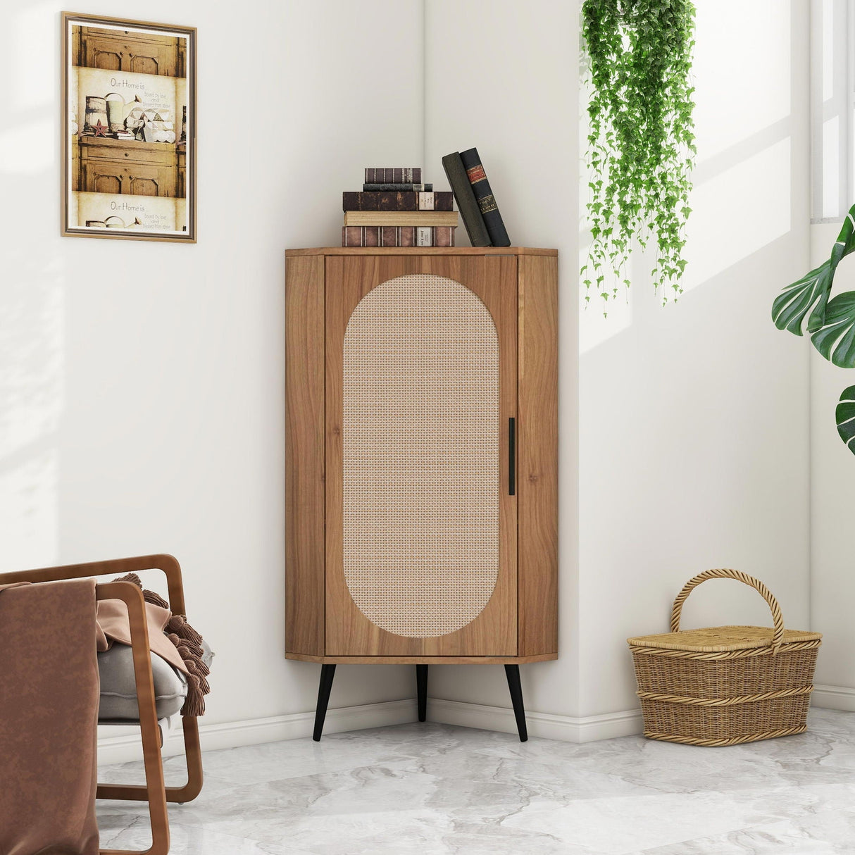 Freestanding Corner Corner Cabinet For Living Room