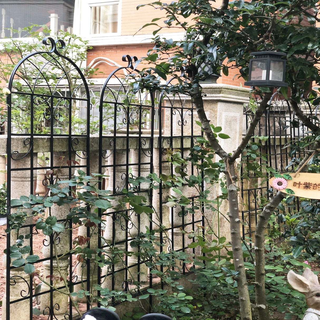 Metal Garden Rustproof Trellis For Climbing Plants Outdoor Flower Support
