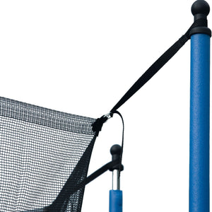 14Ft Trampoline with Safety Enclosure and Basketball Hoop - Blue