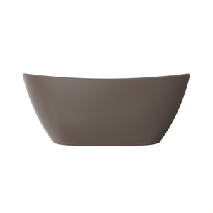 61 Inch Freestanding Solid Surface Soaking Bathtub