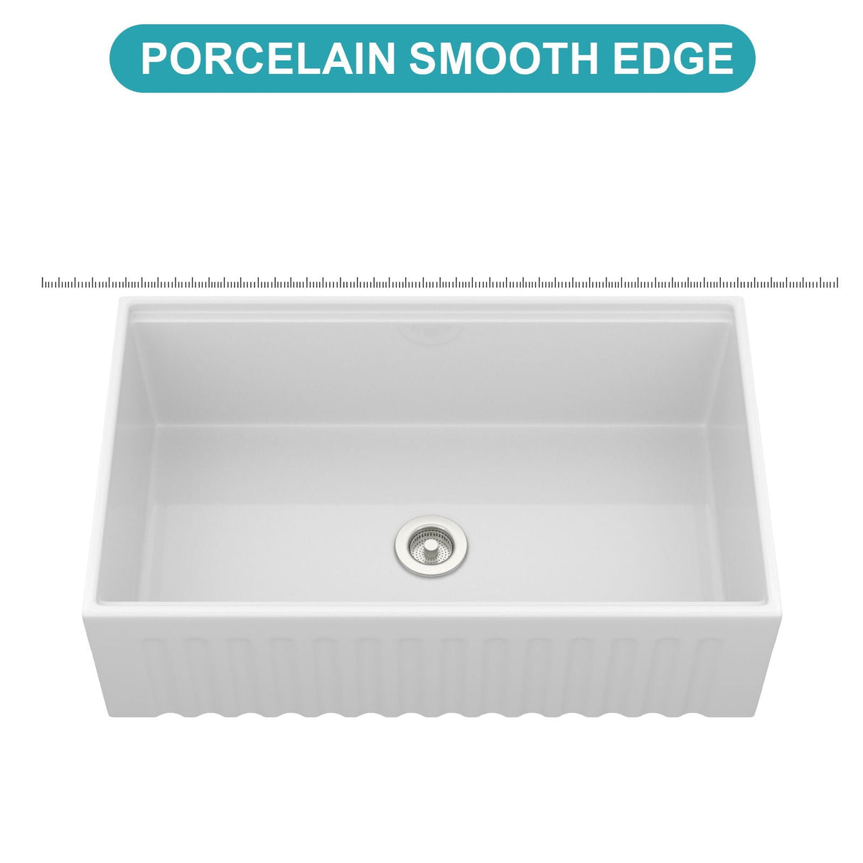 Workstation Single Bowl Apron Front Kitchen Sink - White