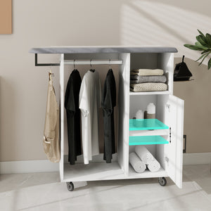 Ironing Cart with Rolling Ironing Board
