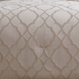 Tinley White and Silver Jacquard Comforter Ensemble