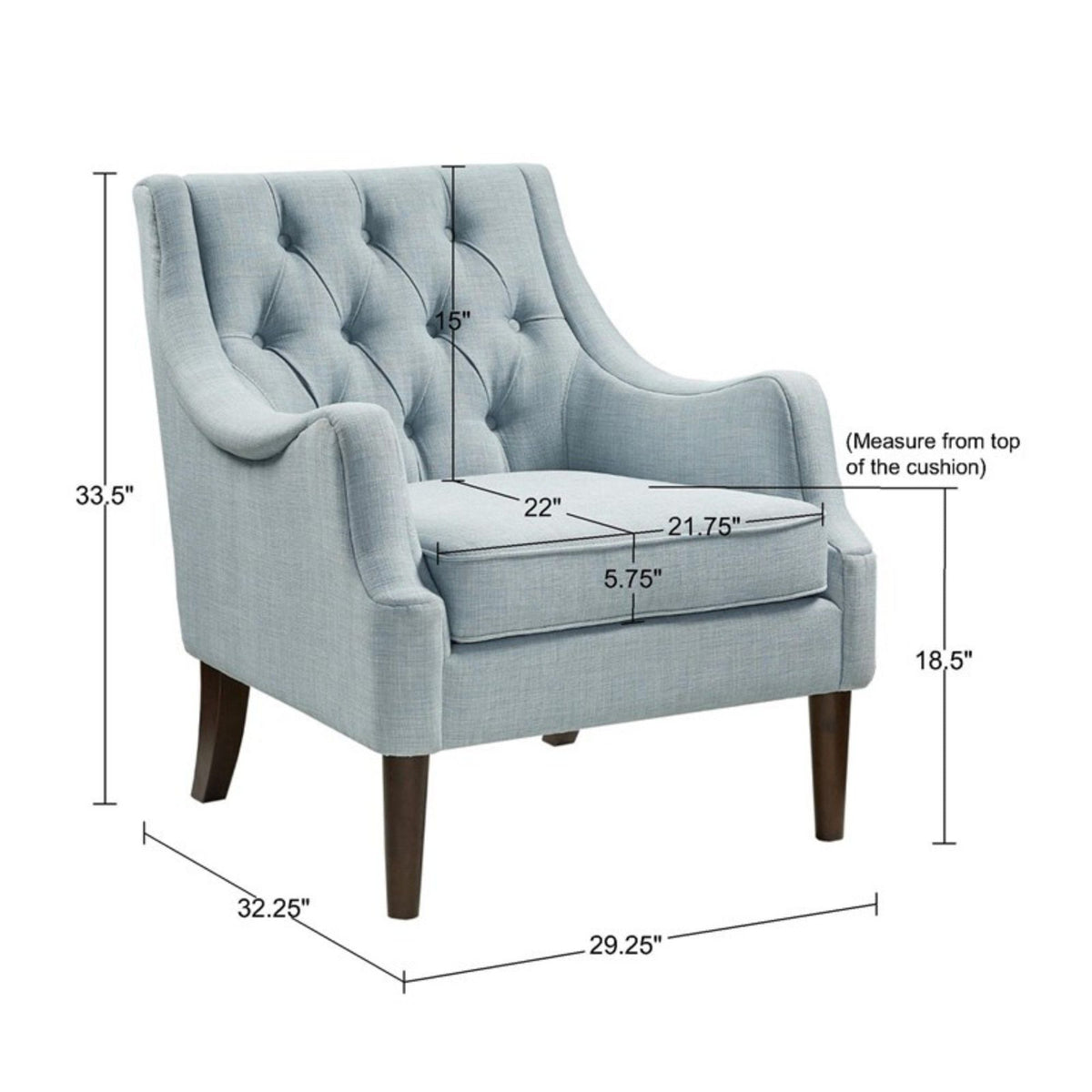 Qwen - Button Tufted Accent Chair