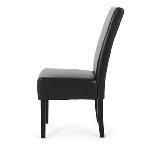 Contemporary Dining Chair With Rubberwood Legs (Set of 2)