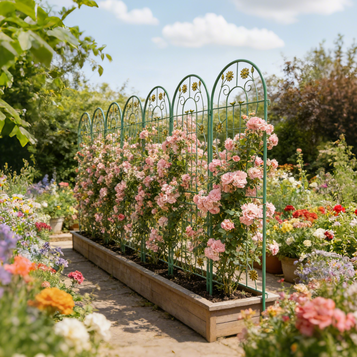 4 Pack Metal Garden Trellis