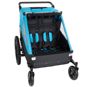 2 In 1 Kids Bike Trailer And Stroller