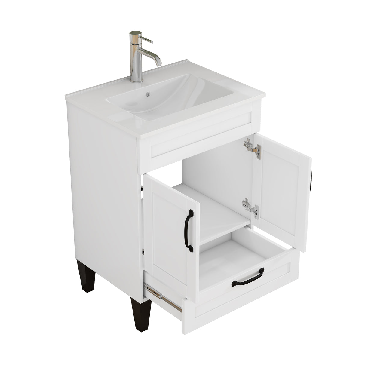 24-Inch Bathroom Vanity With Sink Combo