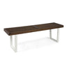 Intrinsic Outdoor Dining Bench with Slat Top - Acacia Wood & Iron