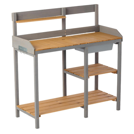 Outdoor Potting Bench,  with Cabinet