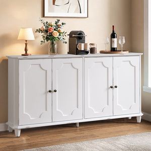 Vintage Distressed Sideboard Buffet Cabinet