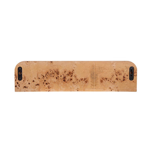 Burl Wood Floating Wall Shelf