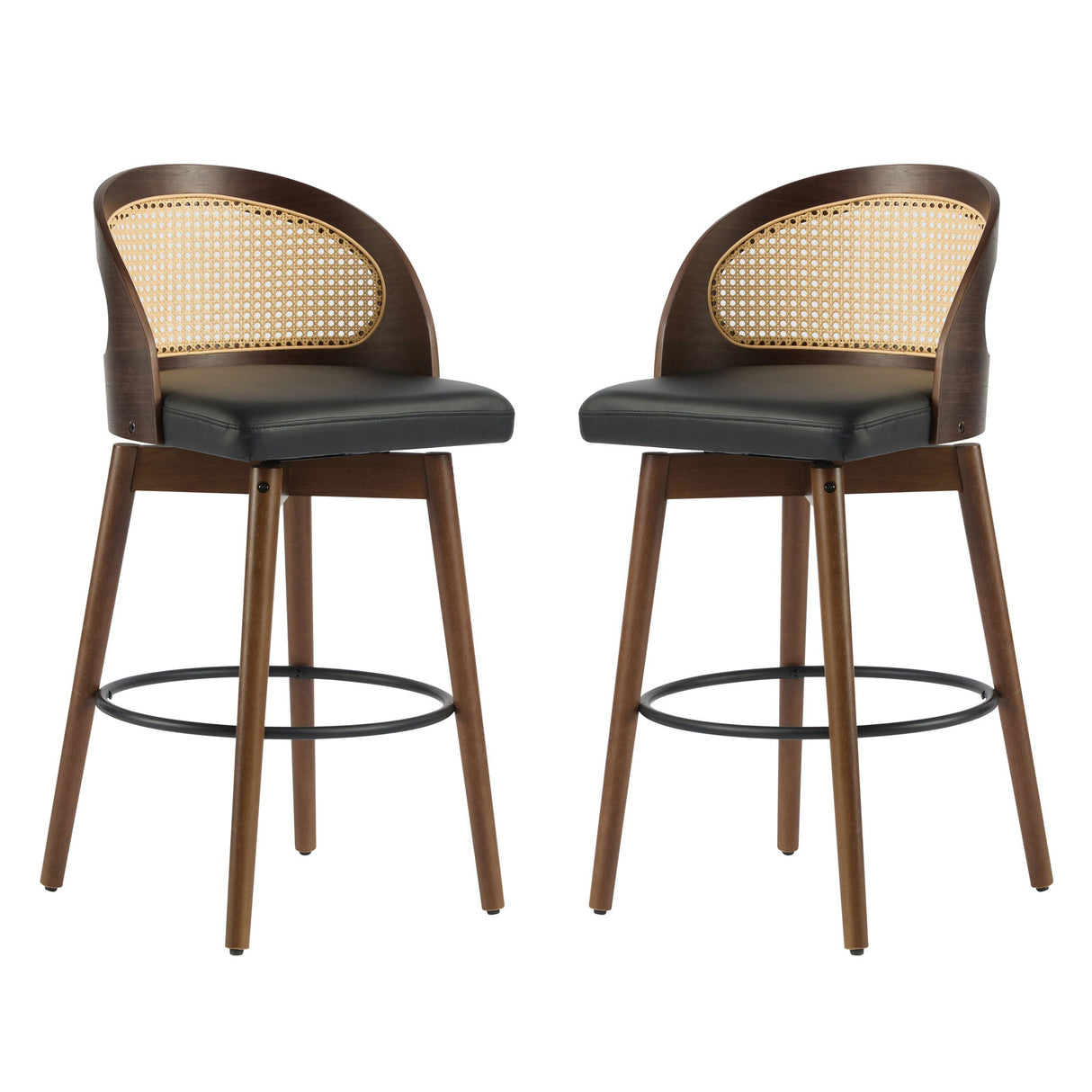 Como - Indoor Wood Barstool (Sey of 2)
