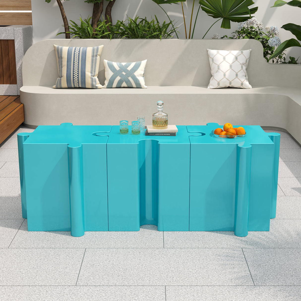 Puzzle Art Side Table