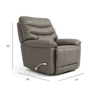 Oslo Antelope - Swivel Glider Recliner With Manual Footrest