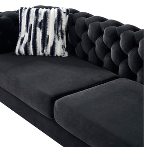 Chesterfield - Modern Tufted Living Room Sofa, 84.25''W Couch