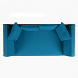 Outdoor Convertible Acacia Wood Daybed with Water-Resistant Cushions by christopher knight home