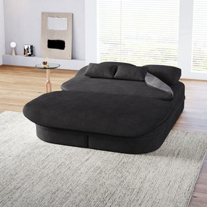 2 In 1 Foldable Sofa Bed With Multi Functional Blanket, Floor Lounge Sofa