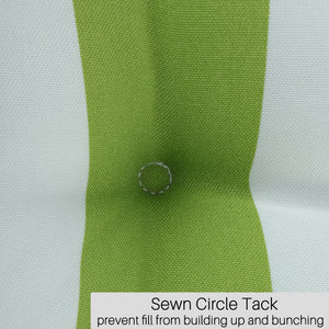 2-Piece High Back Chair Cushion Set, Tufted Patio or Rocking Chair Cushions