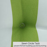 2-Piece High Back Chair Cushion Set, Tufted Patio or Rocking Chair Cushions