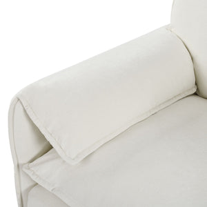 Modern Comfy Deep Seat Modular Sectional Sofa Cloud Couch With Ottoman