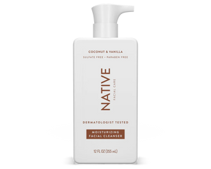 Native Moisturizing Facial Cleanser Coconut & Vanilla 12 fl oz