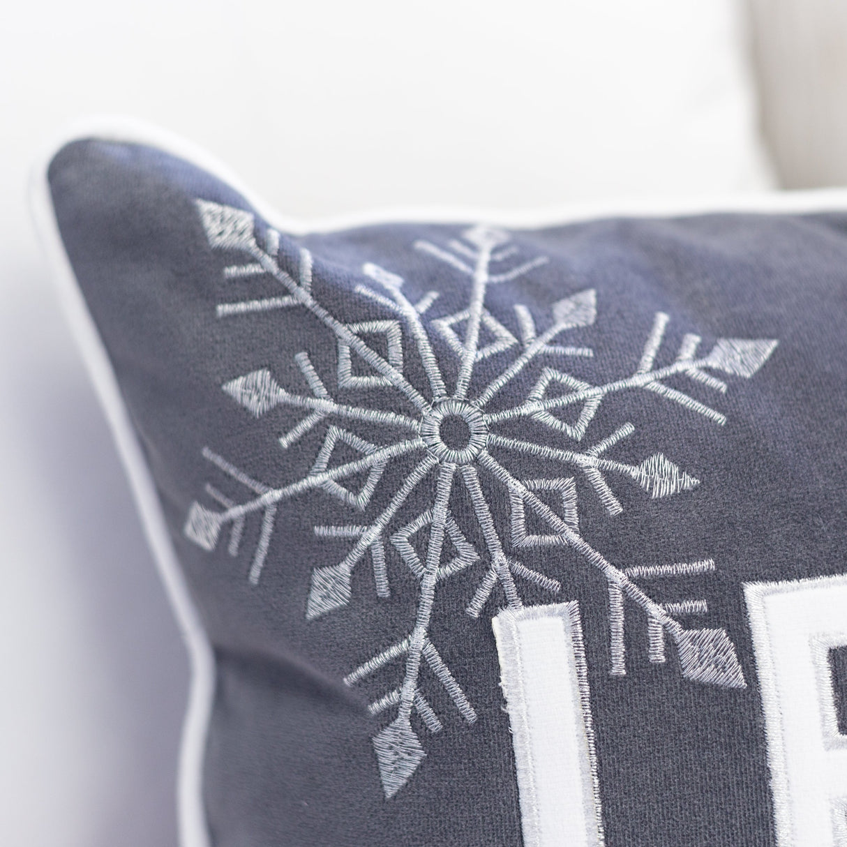 Nneka Let It Snow Lumbar Pillow