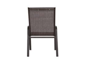 6 Piece Patio Chairs with High Backrest and Armrest - Brown