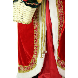 Fraser Hill Farm 58-in. Life-Size Dancing Mrs. Claus with Basket Animatronic Figurine